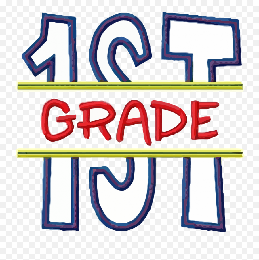Fsf Split 1st Grade Clipart Png - 2nd Grading Lettering Design Emoji,4th Grade Clipart