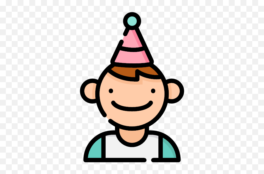 Linecolor Version Svg Boy Icon - Birthday Icons Emoji,Birthday Icon Png