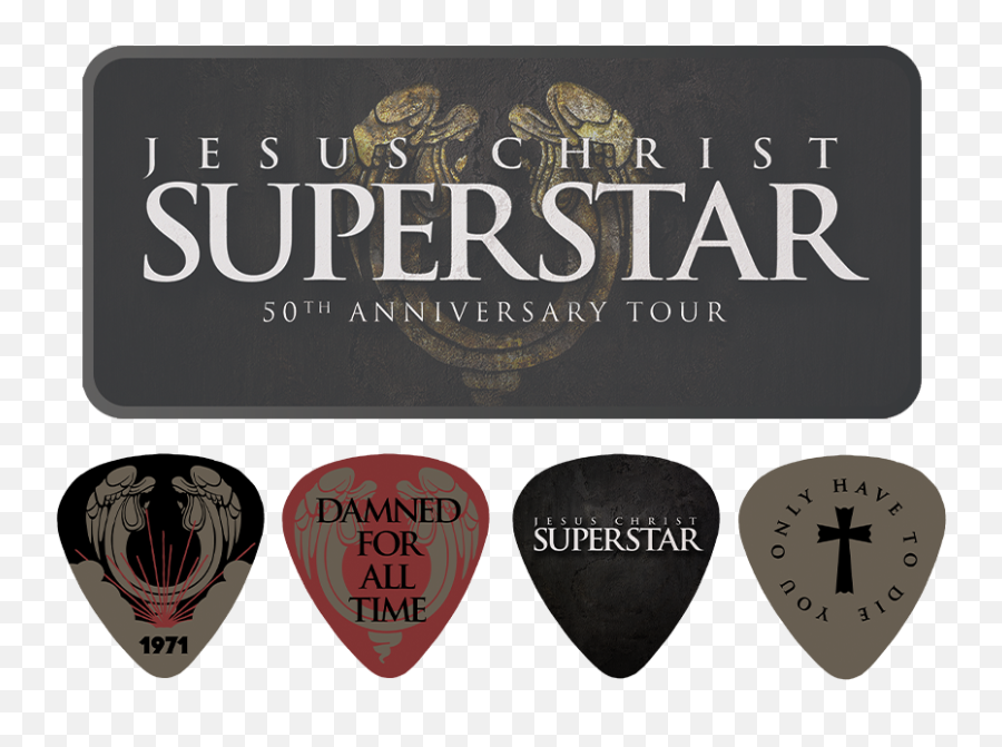 Jesus Christ Superstar Guitar Pick Set Emoji,Jackson Guitar Logo
