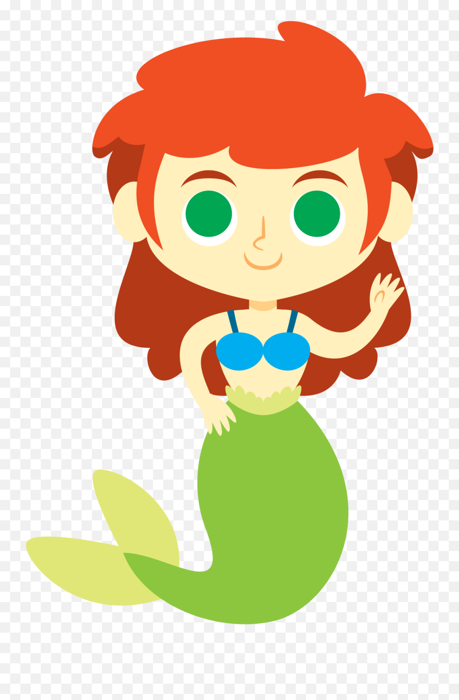 Download Mermaid Clip Art - Clipart Cartoon Mermaid Png Emoji,Mermaid Clipart Png