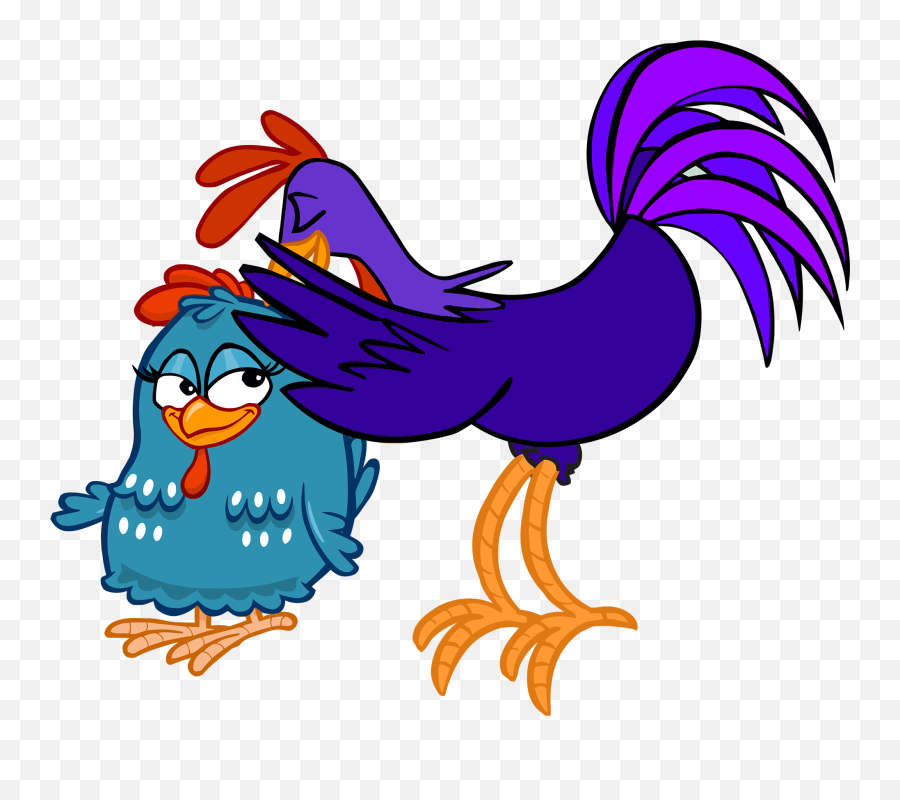 Download Rooster Tororo Whispering To Lottie Dottie Chicken - Gallina Pintadita Y El Gallo Coroco Emoji,Rooster Clipart