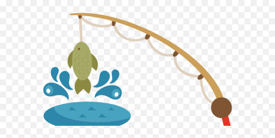 Download Transparent Background Fishing Pole Clipart - Full Decorative Emoji,Fishing Pole Clipart