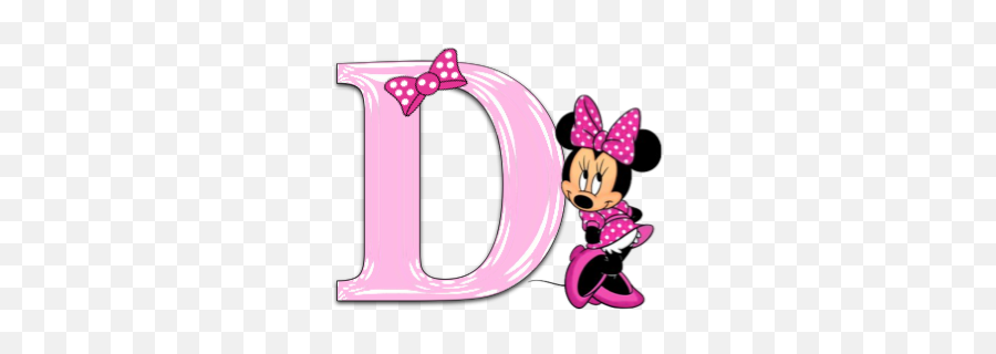 D - Minny Mouse Minnie Minnie Mouse Pink Minnie Mouse Emoji,D Clipart