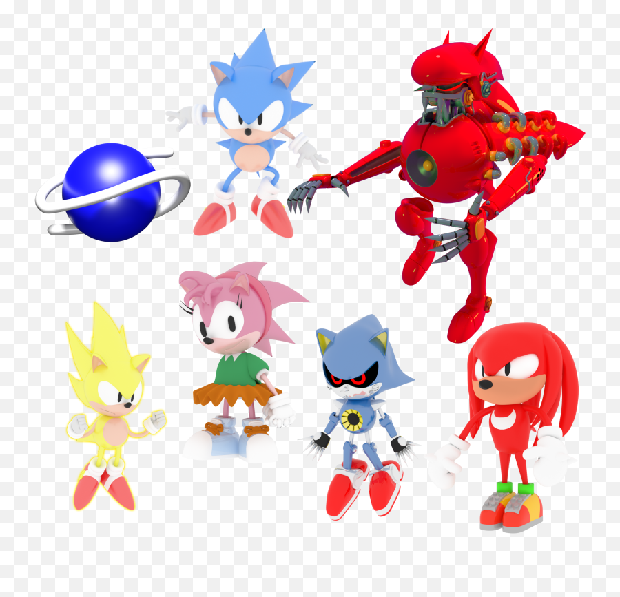Here Are My Models Of The Week - Super Metal Sonic Sonic Emoji,Sonic Mania Logo Png