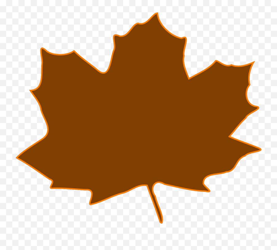 Maple Leaf Clipart Graphic - Brown Fall Leaf Clip Art Vector Hojas De Otoño Emoji,Fall Leaves Clipart