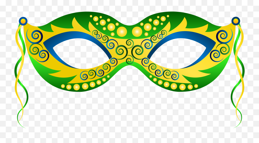 Mardi Gras Masks Clip Art - Mascara De Carnaval Png Emoji,Mask Clipart