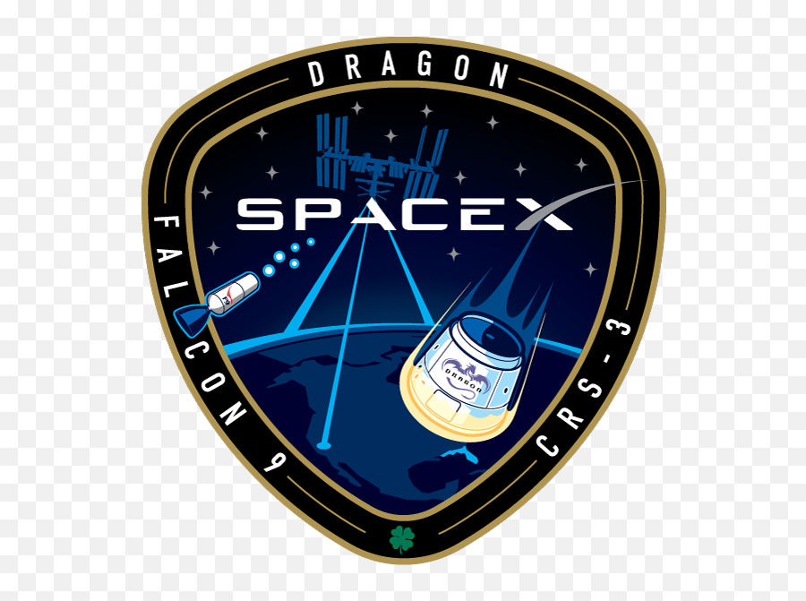 Crs 3 Mission Logo Spacex Falcon 9 - Spacex Logo Emoji,Spacex Logo