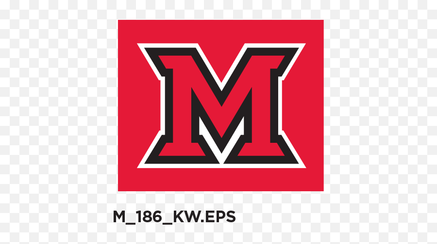 Red M Logo - Miami University Of Ohio Emoji,M Logo