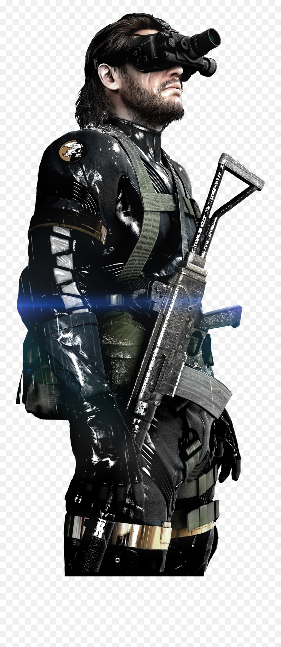 Metal Gear Big Boss Transparent Background Png Mart - Mgs5 Ground Zeroes Poster Emoji,Gun Transparent Background