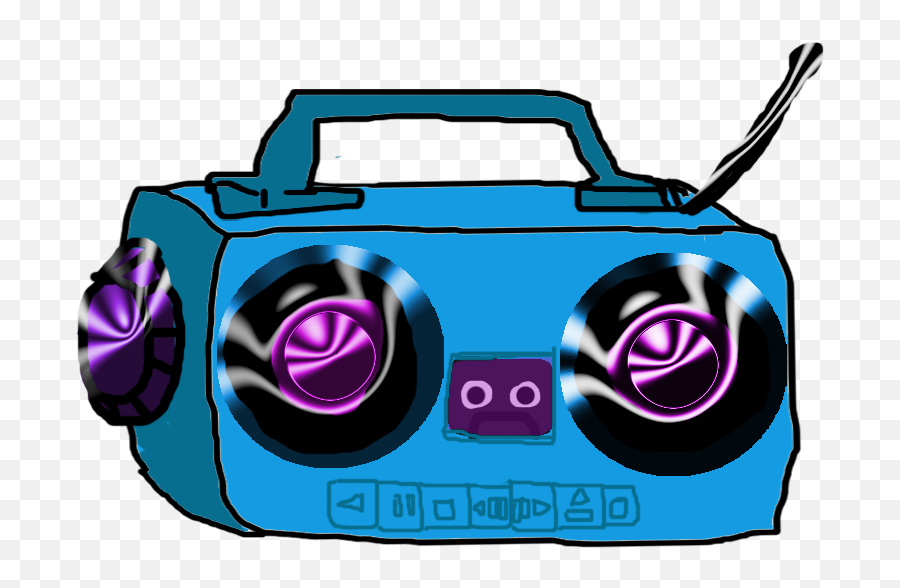 My Boombox By Sexybenplz On Clipart Library Transparent - Portable Emoji,Library Clipart