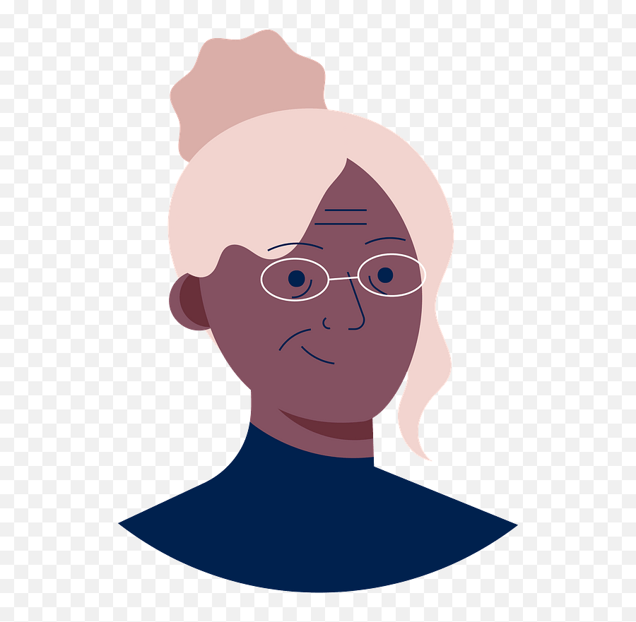 Old Woman With Glasses Clipart Free Download Transparent - Hair Design Emoji,Glasses Clipart