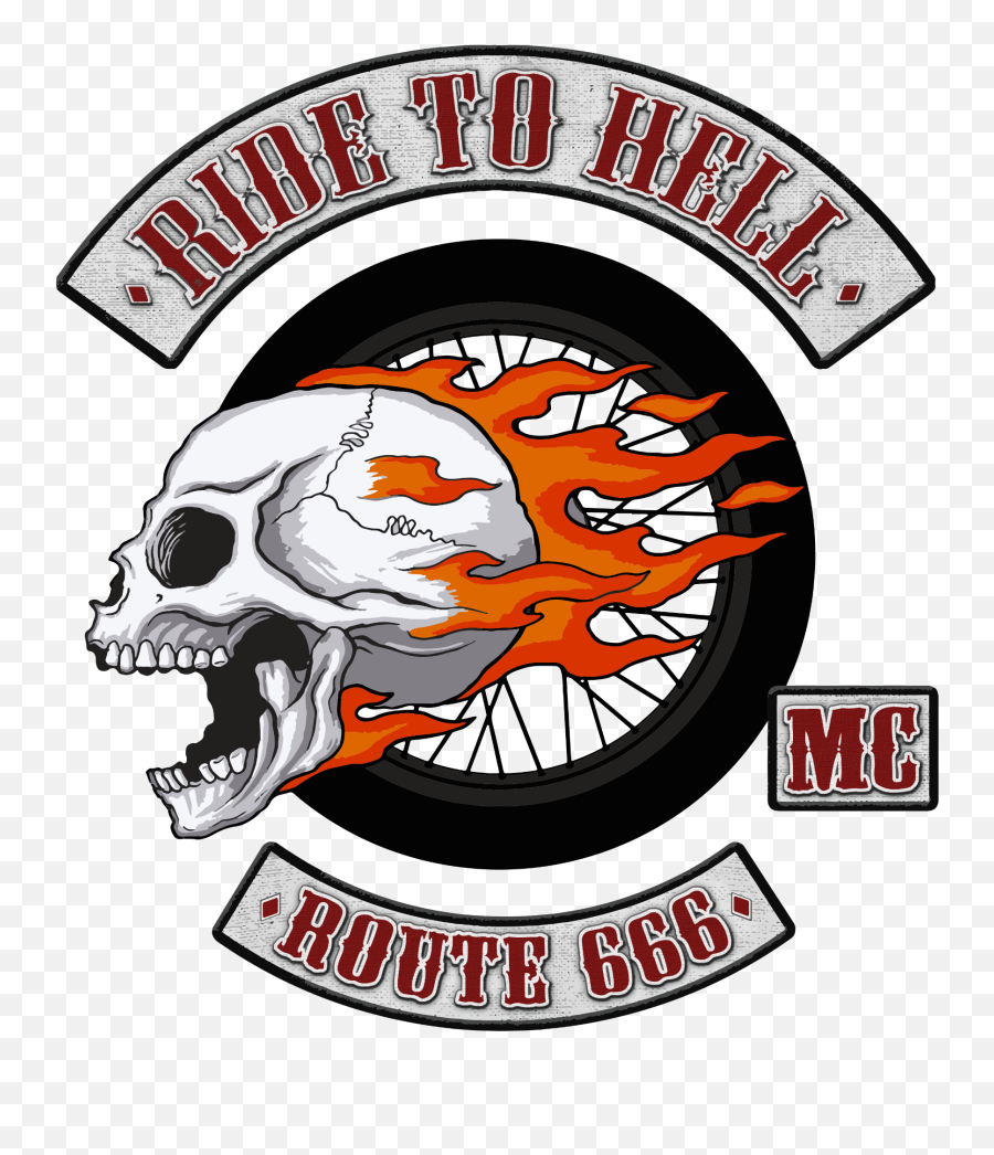 Pin - Ride To Hell Route 666 Emoji,Hells Angels Logo