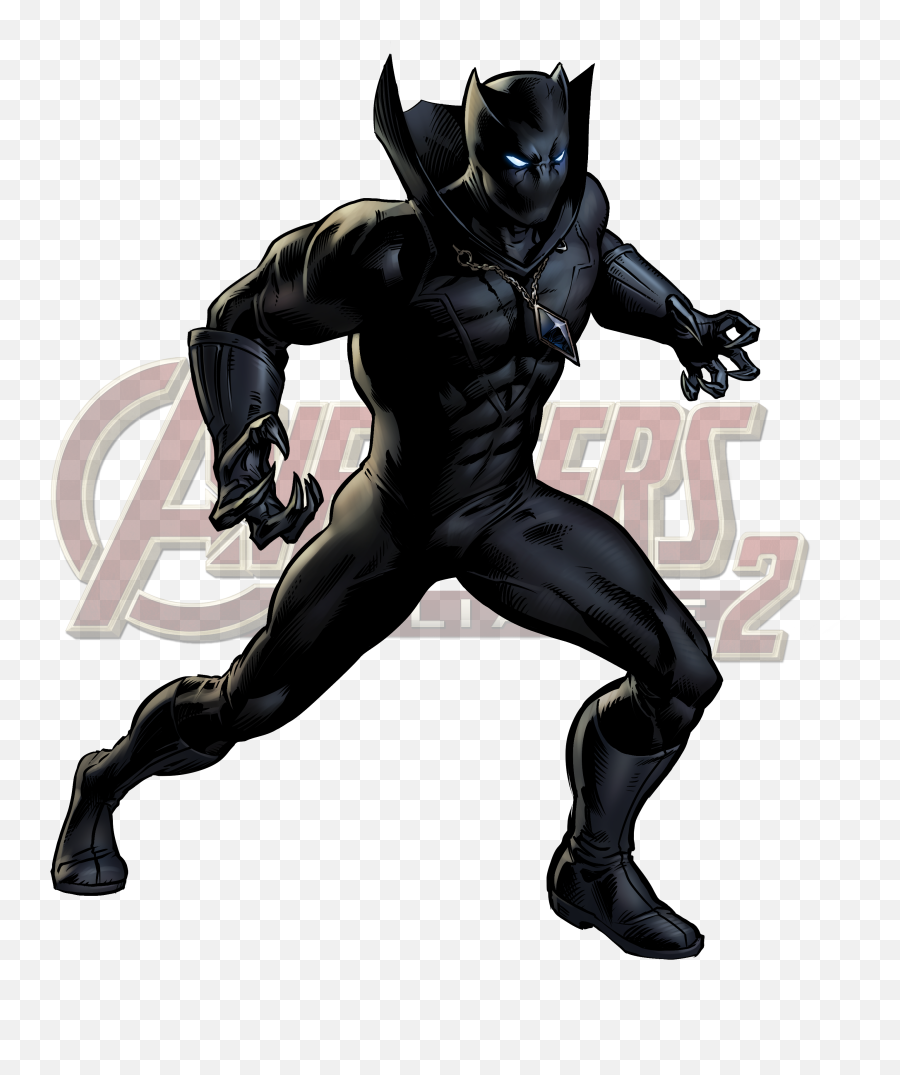 Black Panther Superhero Clipart - Super Heroe Pantera Negra Emoji,Superhero Clipart