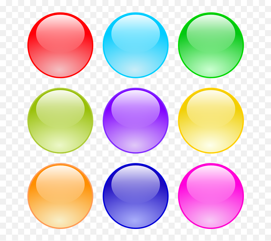 Free Vector Graphic Buttons Circle - Round Yellow Glossy Icon Emoji,Purple Circle Png