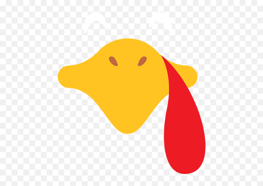Thanksgiving Sleepy Turkey Face Shower - Turkey Face Transparent Emoji,Turkey Face Clipart