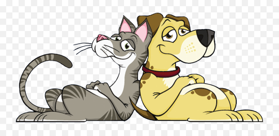 Dog Cartoon Transparent Cartoon - Dog Chilling Cartoon Emoji,Cat And Dog Clipart