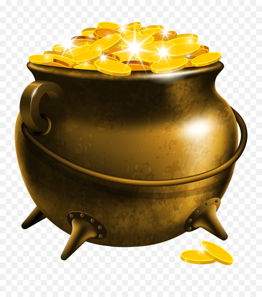 Pictures Of A Pot Of Gold Free Download Clip Art - Gold St Day Png Emoji,Pot Of Gold Clipart
