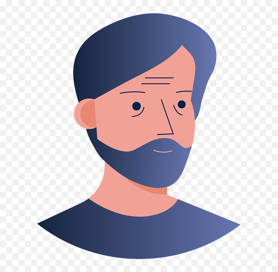 Man With Beard Clipart - For Adult Emoji,Beard Clipart