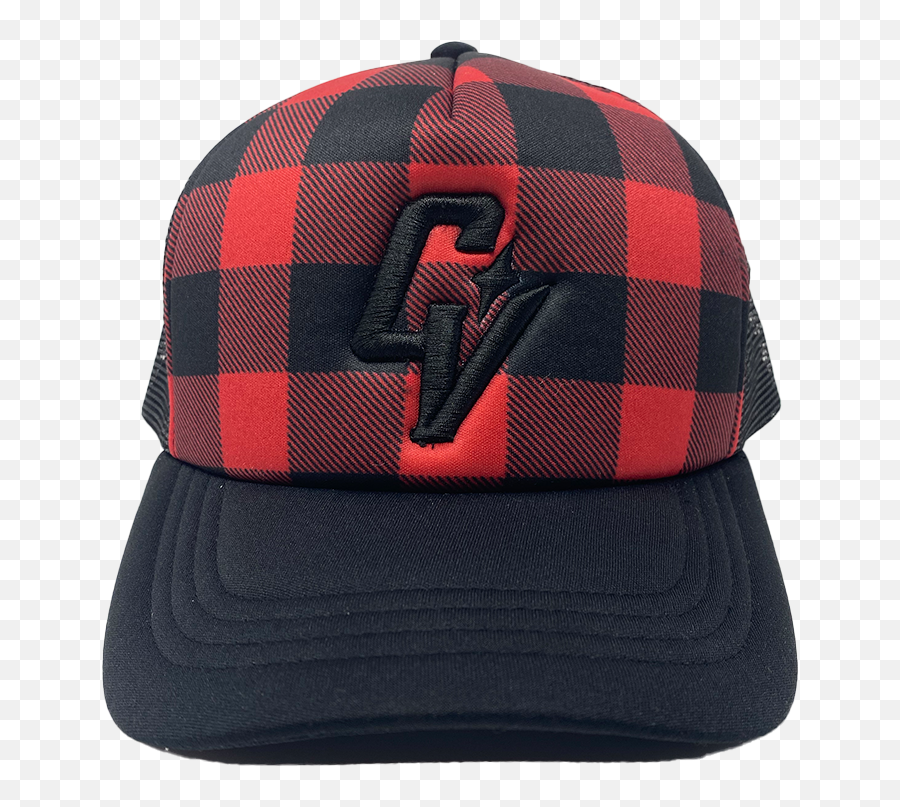 Cv Checkered Trucker Hat - Chase Visions Brand Emoji,Cv Logo
