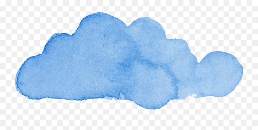 8 Blue Watercolor Cloud Png Transparent Onlygfxcom Emoji,Clouds With Transparent Background