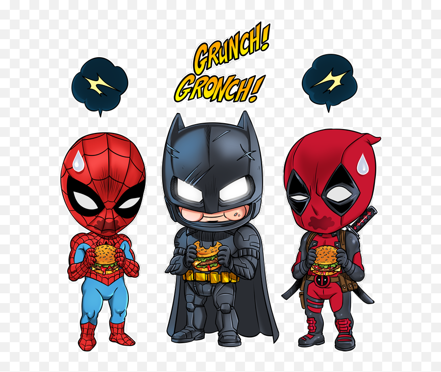 Parody Of Power Rangers Batman Deadpool And Spider - Man Emoji,Red Power Ranger Clipart