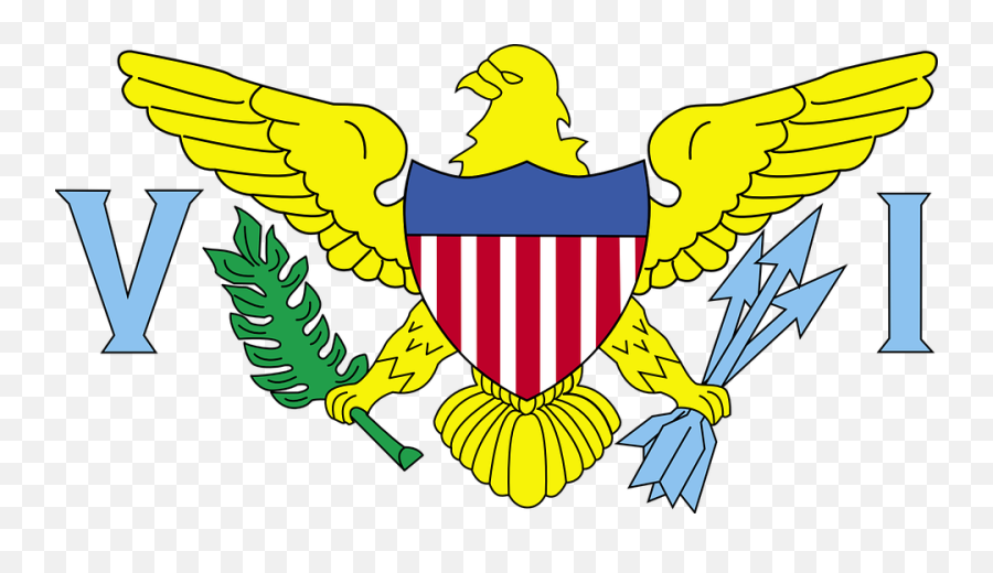 Flag Of Us Virgin Islands - Virgin Island Flag Emoji,Us Flag Clipart