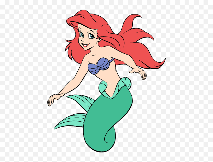 Little Mermaid Clipart Kid 2 - Little Mermaid Ariel Clipart Emoji,Mermaid Clipart