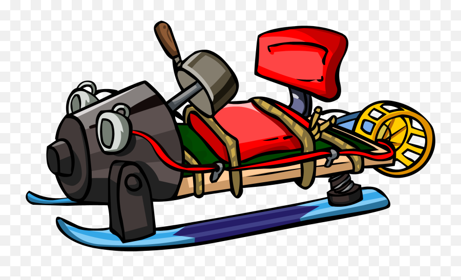 Download 6 Clipart Snow Sled - Prototype Sled Club Penguin Prototype Clipart Emoji,Sledding Clipart