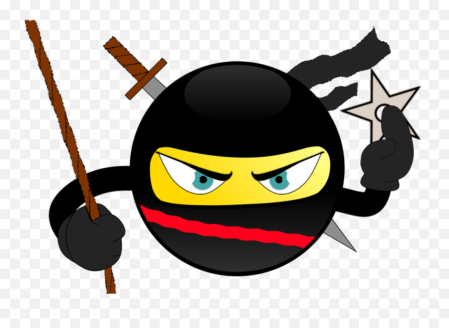 Free Photo Ninja Smiley Japan Sneak Ninja Star Attack Sword - Ninja Smiley Emoji,Ninja Star Png