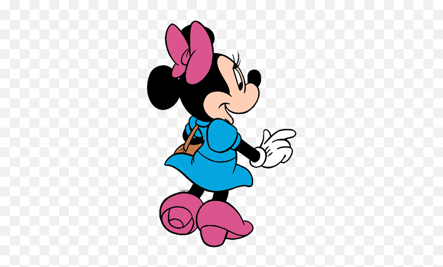 Minnie Mouse Clip Art 3 - Disney Clipart Minnie With Purse Emoji,Minnie Mouse Clipart