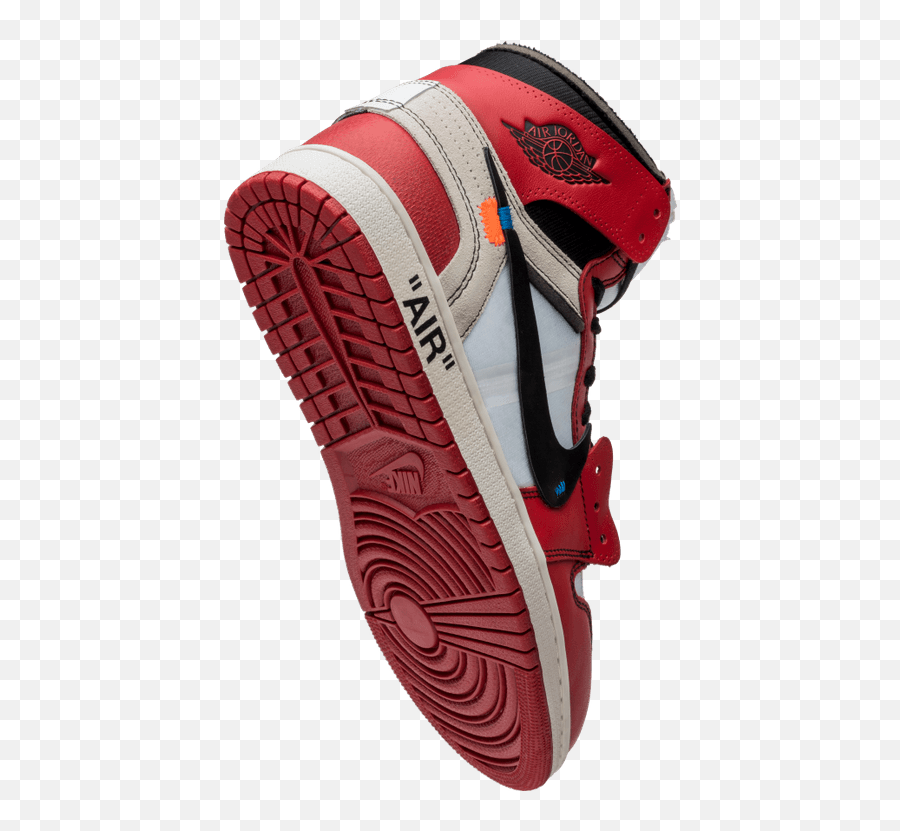 Download Left Jordan 1 Offwhite - Water Shoe Png Image With Jordans With No Background Emoji,Off White Logo Png