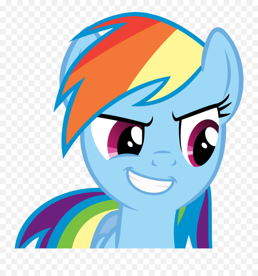 Rainbow Dash Awesome Face By Angel The Bunny - My Little My Little Pony Rainbow Dash Face Emoji,Bunny Face Clipart