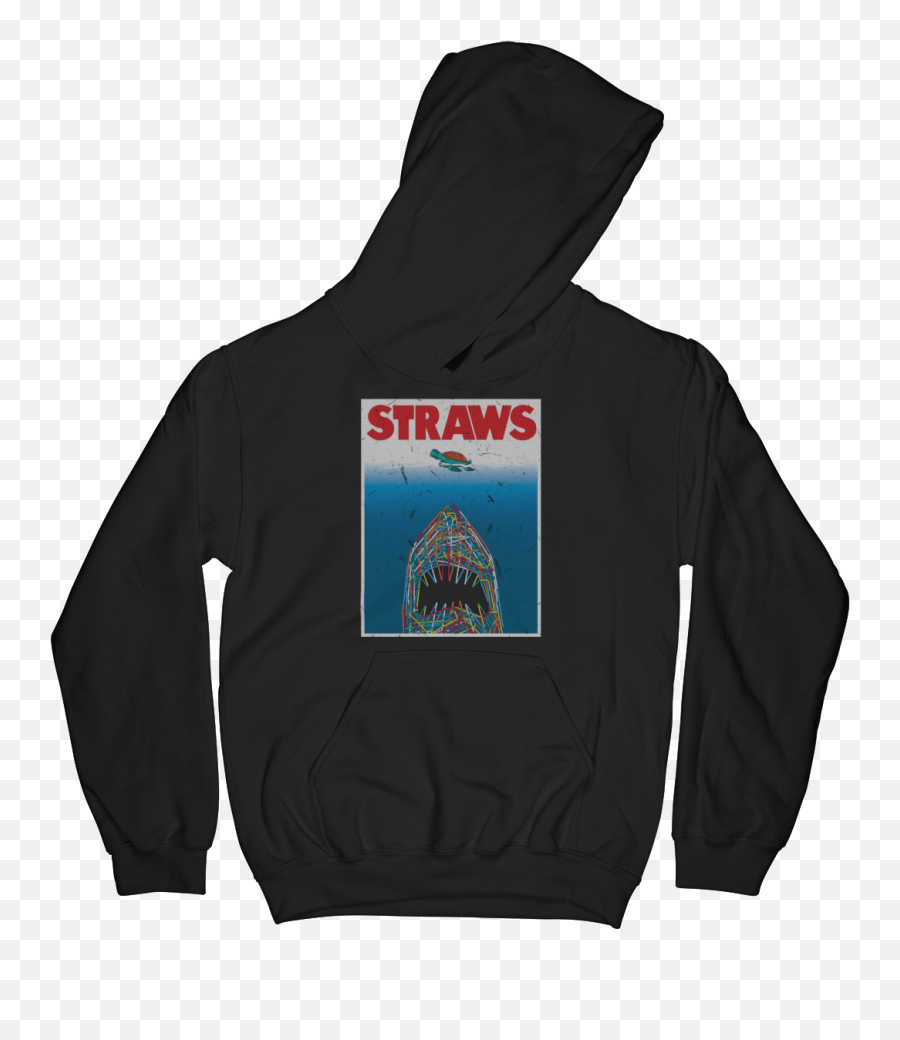 Straws - Jaws Parody Kids American Af Aaf Nation Black Bratz Hoodie Emoji,Jaws Logo