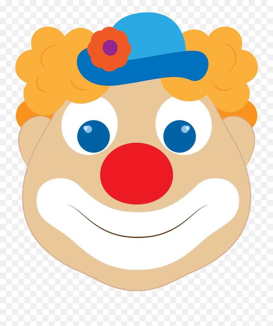 Clown Face Clipart - Clown Face Clipart Png Emoji,Clown Emoji Png