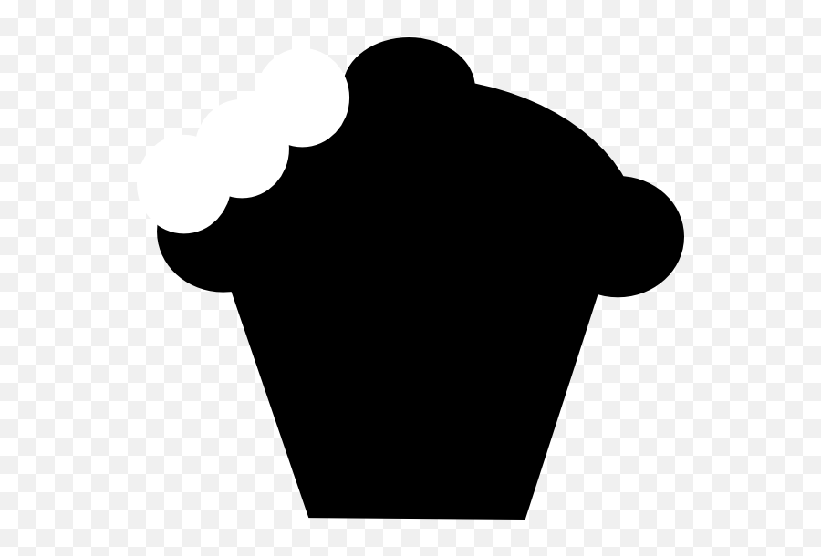 Cupcake Silhouette Clip Art - Clipart Best Cake With Bite Png Emoji,Cupcake Clipart Black And White