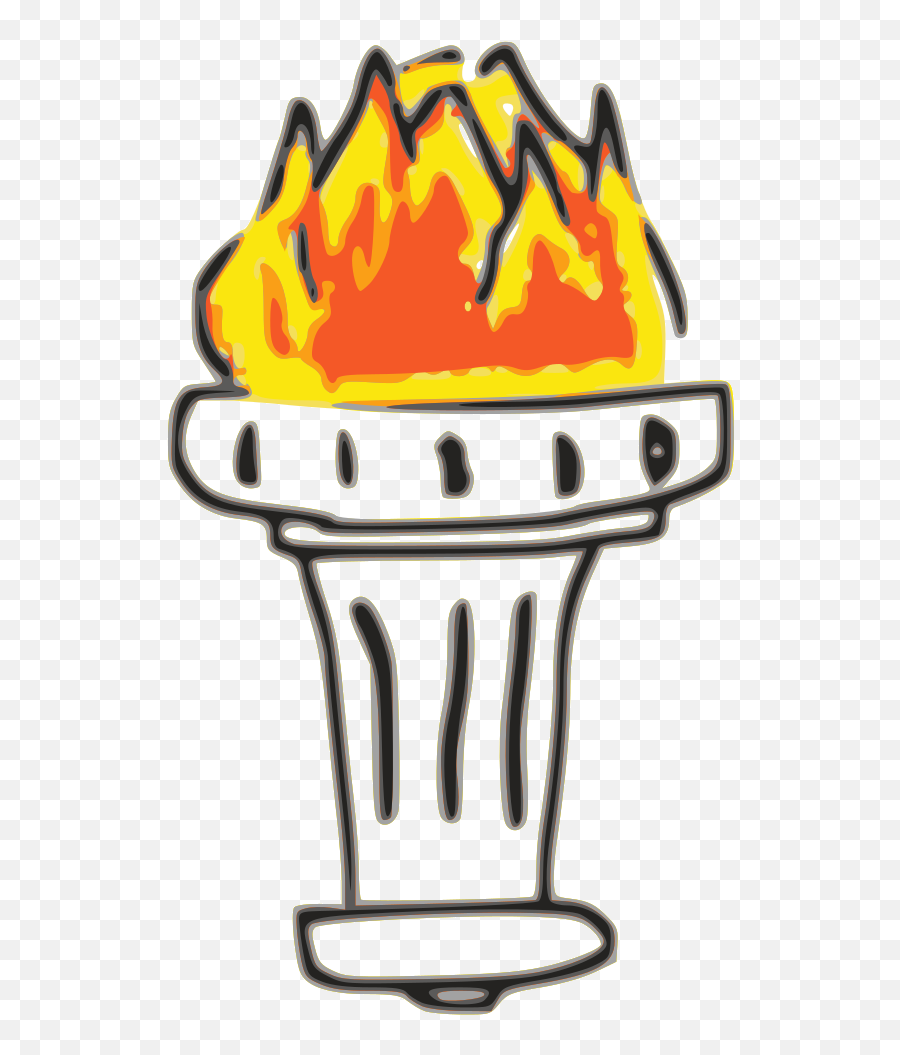 Fire Torch Png Svg Clip Art For Web - Gambar Obor Untuk Anak Tk Emoji,Torch Clipart