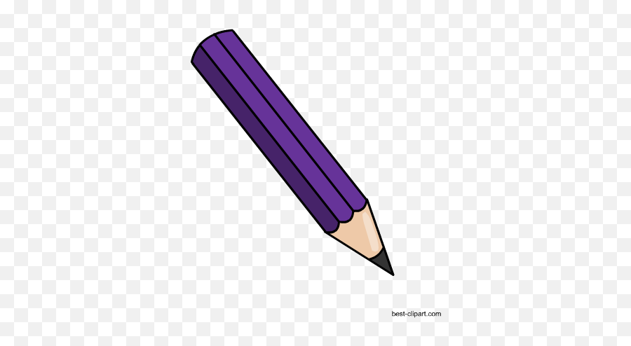 Download Purple Pencil Clip Art - Clip Art Purple Pencil Emoji,Pencil Clipart