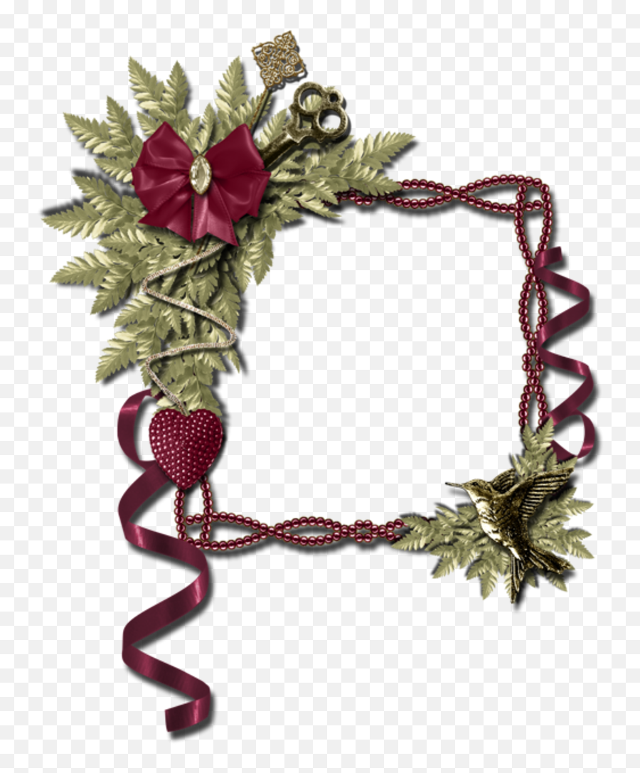 Flower Frame Christmas Wreaths Printables Clip Art - Decorative Emoji,Christmas Wreath Clipart