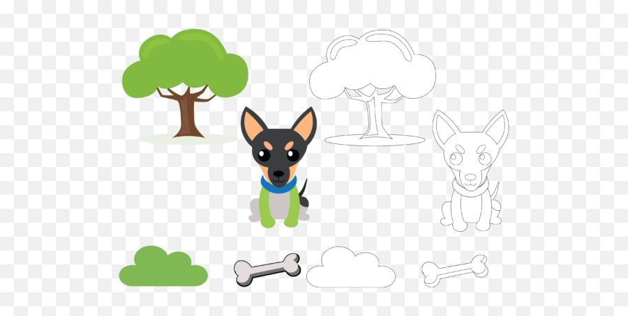 Dog Cartoon Kids Vector - Toy Dog Emoji,Christmas Dog Clipart