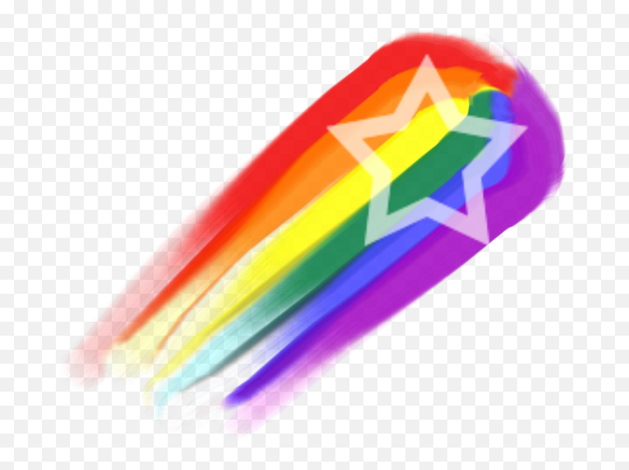 Download Rainbow Shooting Star By Alfier15000 On Clipart - Falling Star Rainbow Png Emoji,Shooting Star Clipart