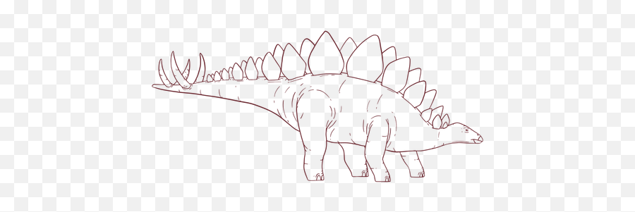 Stegosaurus Dinosaur Drawn - Transparent Png U0026 Svg Vector File Emoji,Stegosaurus Png