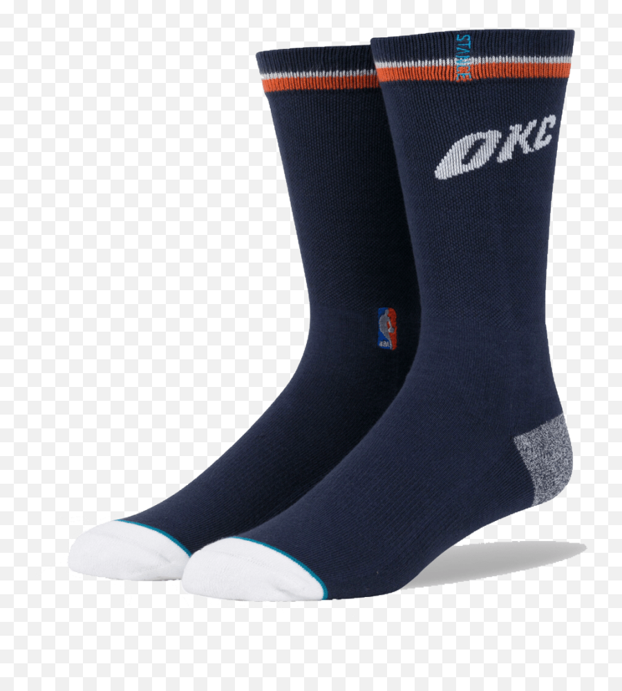 Download Okc Thunder Stance Nba Casual Logo Socks Navy Emoji,Okc Thunder Logo Png