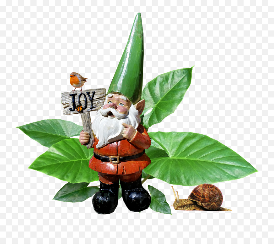 Gnome Garden Plant Statue - Figurine Clipart Full Size Garden Emoji,Gnome Clipart