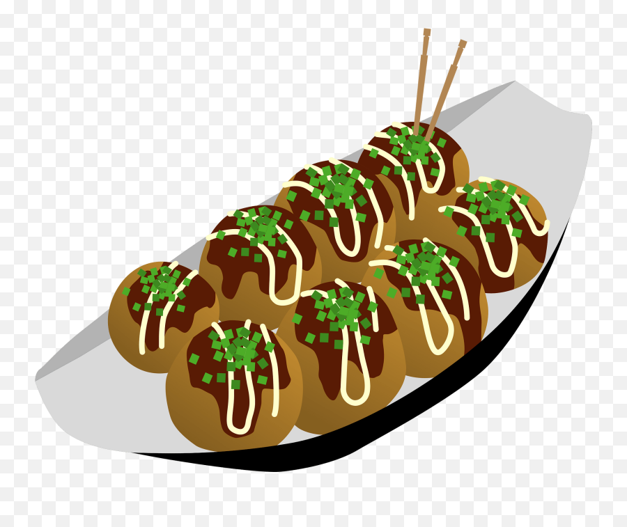 Takoyaki Food Clipart Free Download Transparent Png Emoji,Food Clipart Transparent