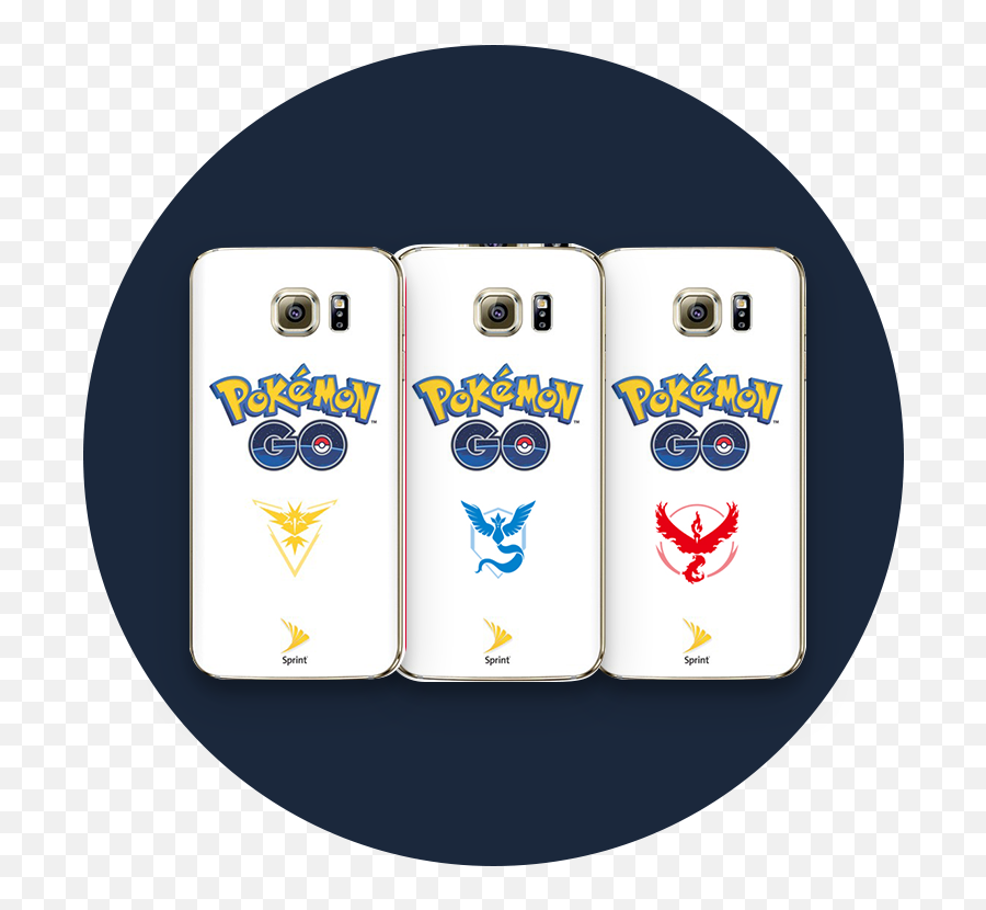 Free Pokémon Go Plus And Team Phone Skins At Sprint For A Emoji,Team Instinct Transparent