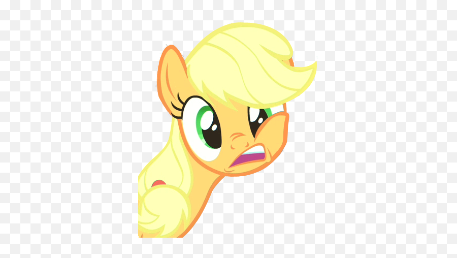 Download Fanmade Applejack Transparent Weird Expression - My Emoji,My Little Pony Transparent Background