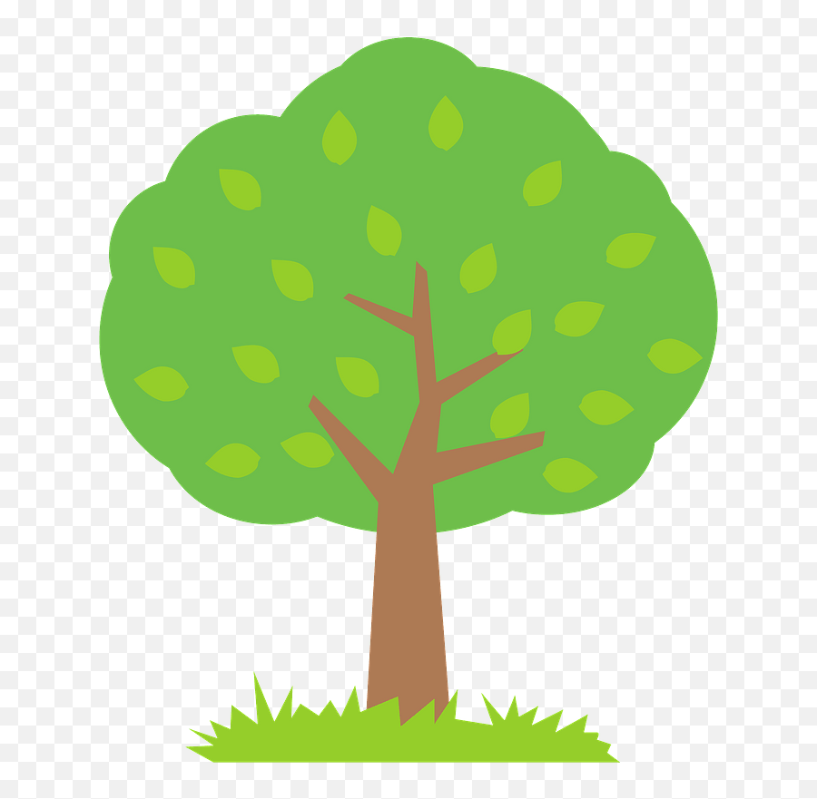 Tree With Green Leaves Clipart Free Download Transparent Emoji,Tree Without Leaves Clipart