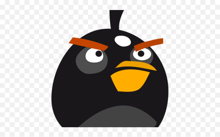 Swan Clipart Angry - Angry Birds Black Bird Png Download Emoji,Black Bird Clipart