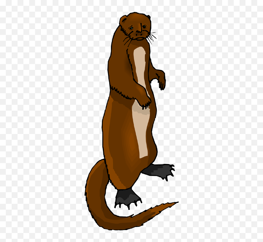 Free Otter Clipart - Animal Figure Emoji,Otter Clipart
