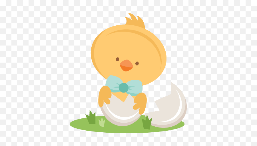 Easter Chick Svg Scrapbook Cut File - Easter Chick Cute Clipart Emoji,Chick Clipart